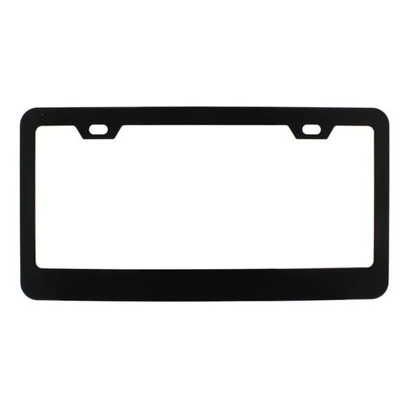 Black Wide Bottom Steel License Frame