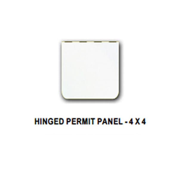 Universal Hinged Permit Panel Polished Stainless Steel By Valley Chrome