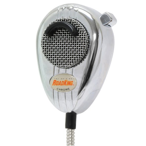 RoadKing 4-Pin Dynamic Noise Cancelling Chrome CB Microphone