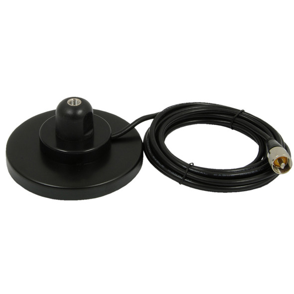RoadPro 5" Magnet Mount Pre-Wired 12' Coax Cable With PL-259 Connectors