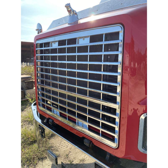 Mack CH600 Aluminum Grille Replacement - Side View