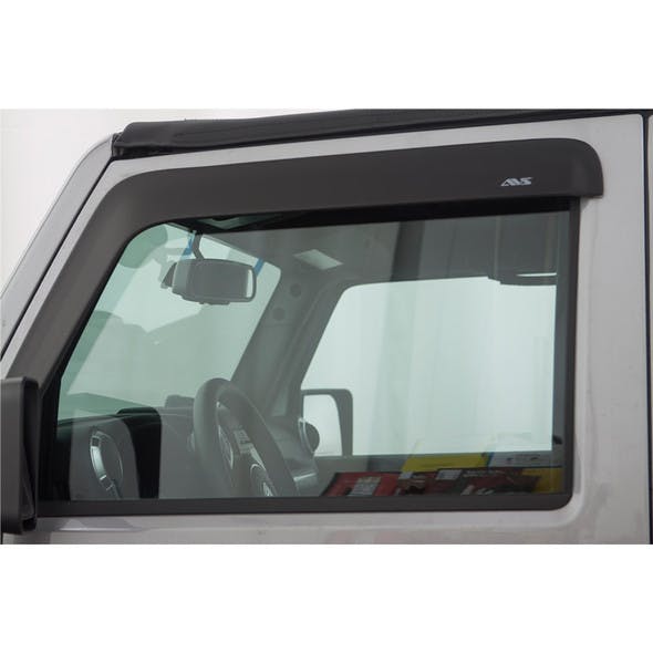 Ford F-250 Standard & Extended Cab AVS Smoke Low-Profile Ventvisor 2 Piece On Truck