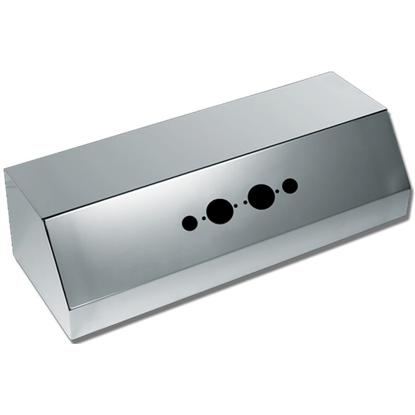 Stainless Steel Universal Trailer Airline Box By Valley Chrome - 2 Plug