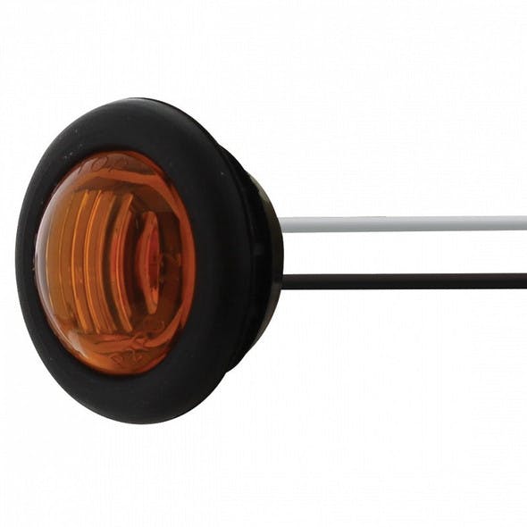 1" Mini Clearance Marker Light With Rubber Grommet - Angled View
