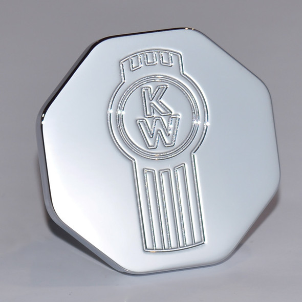 Engraved Kenworth Logo Tractor Trailer Air Brake Knob - Octagon