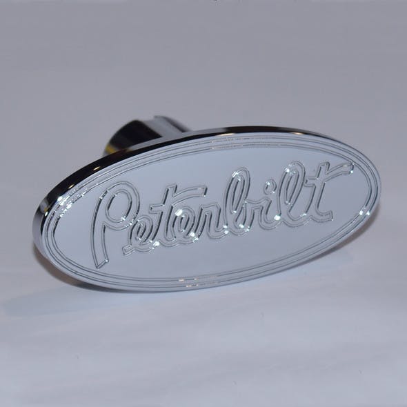 Engraved Peterbilt Logo Shaped Tractor Trailer Air Brake Knob