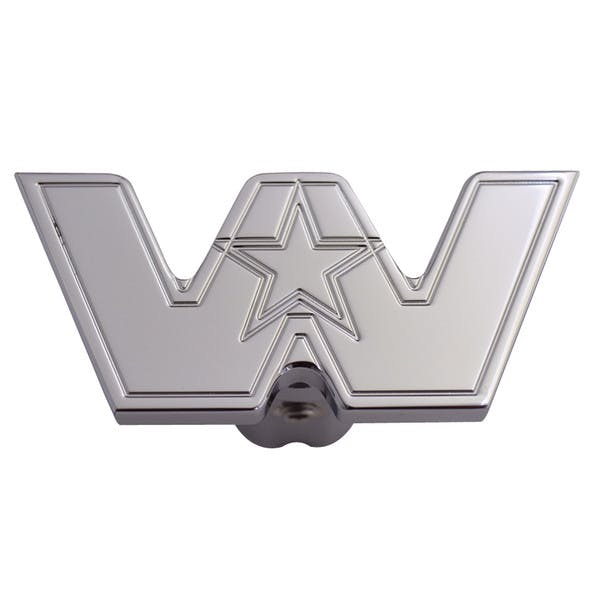 Engraved Western Star Logo Shape Tractor Trailer Air Brake Knob Front