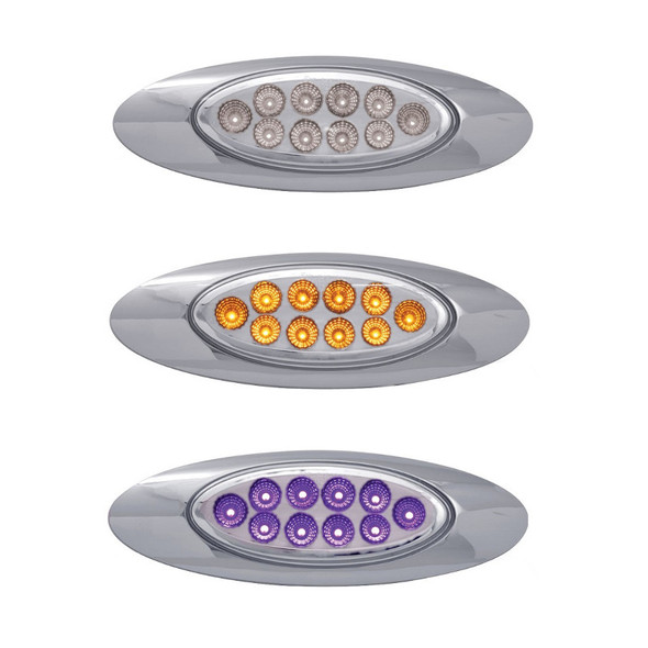 Millennium M1 Style Dual Revolution Amber & Purple LED Marker Light