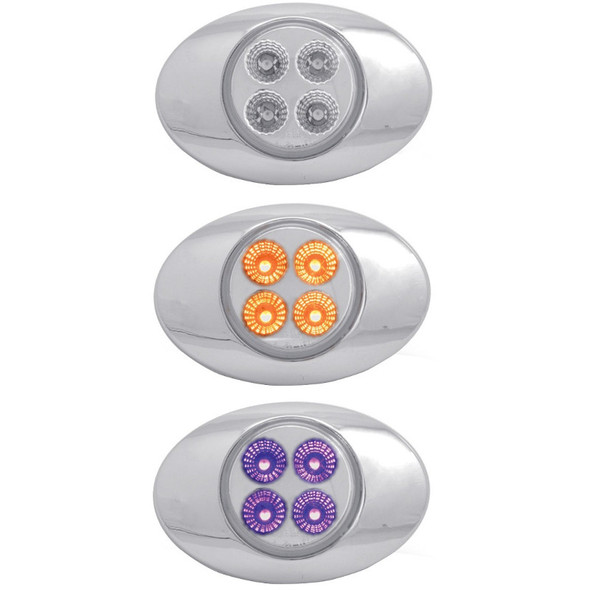 Millennium M3 Style Dual Revolution Amber & Purple LED Marker Light