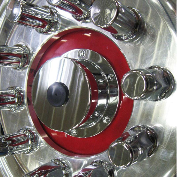 Lifetime Chrome Front Hub Oil Cap Replacement Cover For Bud Wheels - Smooth Demo