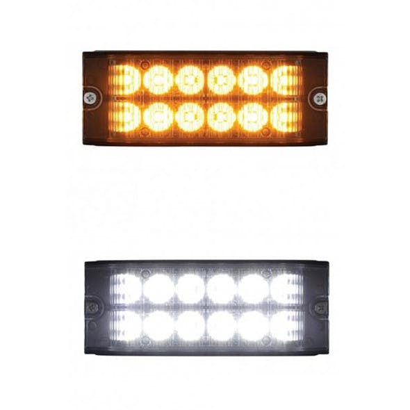 12 LED High Power Low Profile Warning Light Both Options