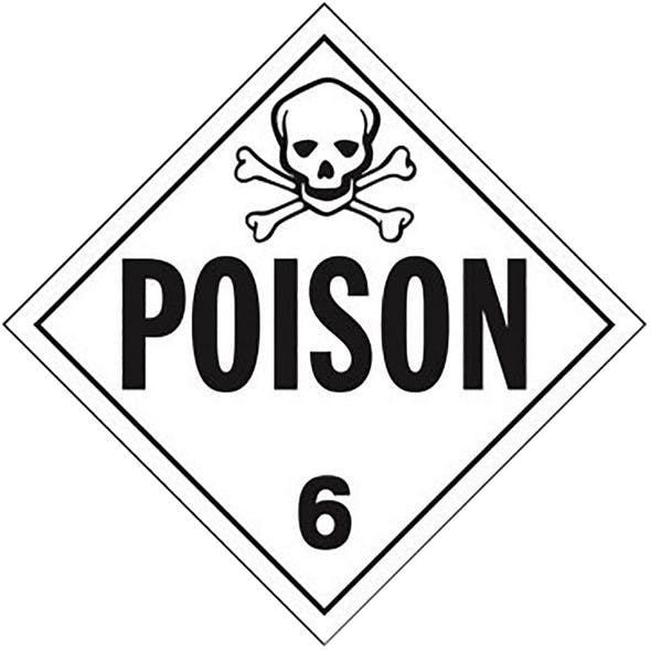 Poison Gas Class 6 Placard Sign