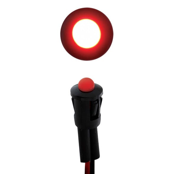 LED Snap-On Indicator Light - Red