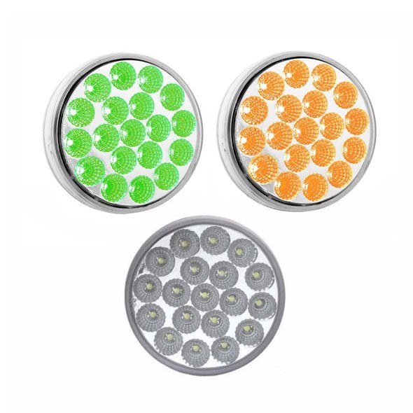 4'' Dual Amber/Green Clearance/Marker LED