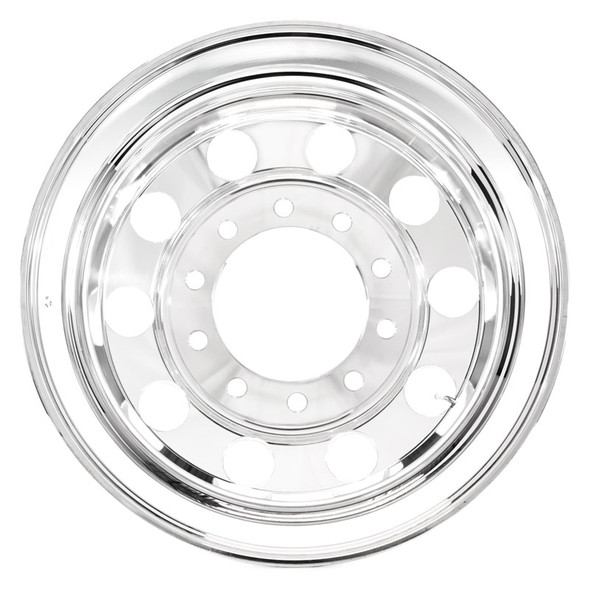 24.5" Accuride Aluminum Wheels Hub Piloted Front View