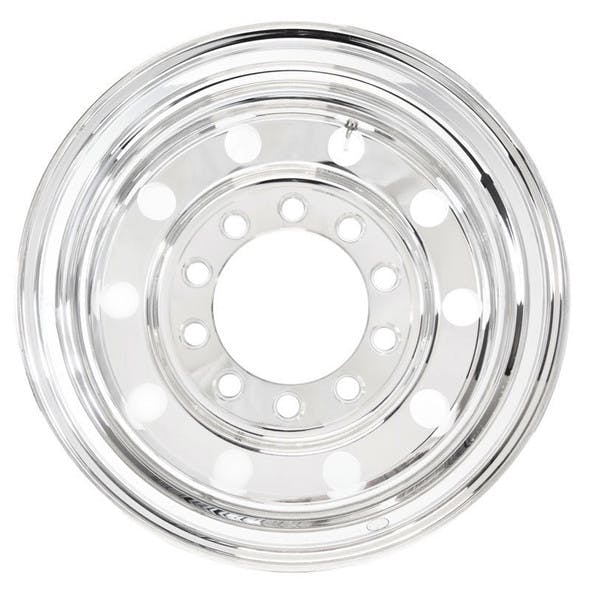 2.5" x 9.00" Accuride Aluminum Budd Wheel Front View