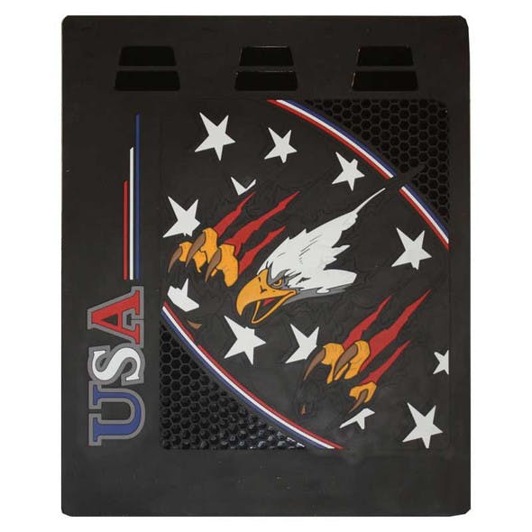 24" x 30" USA Flying Eagle Mud Flaps With Black Background