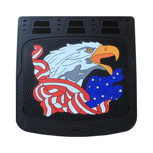 24" x 24" American Eagle Mud Flaps With Black Background