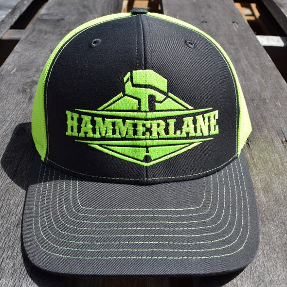 Snapback Neon Green Hammerlane Trucker Hat