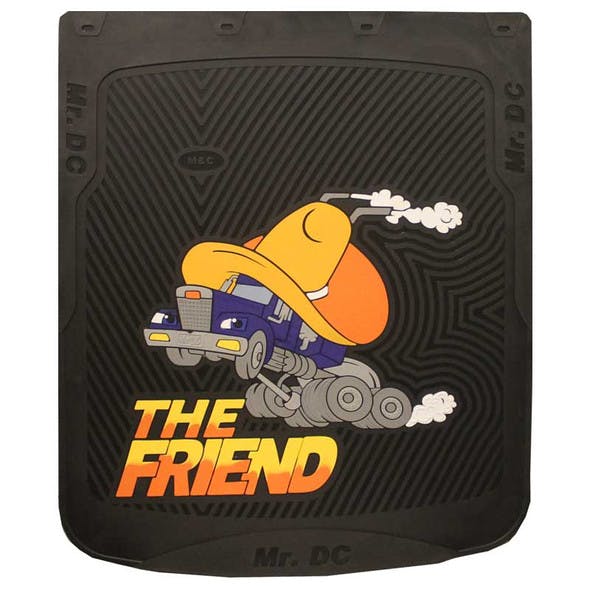 24" x 30" The Friend Mud Flaps With Black Background
