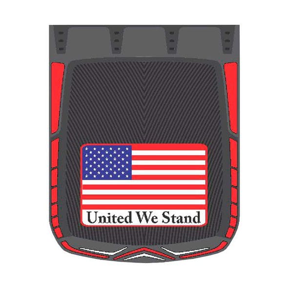 24" x 30" United We Stand Mud Flaps With Black Background
