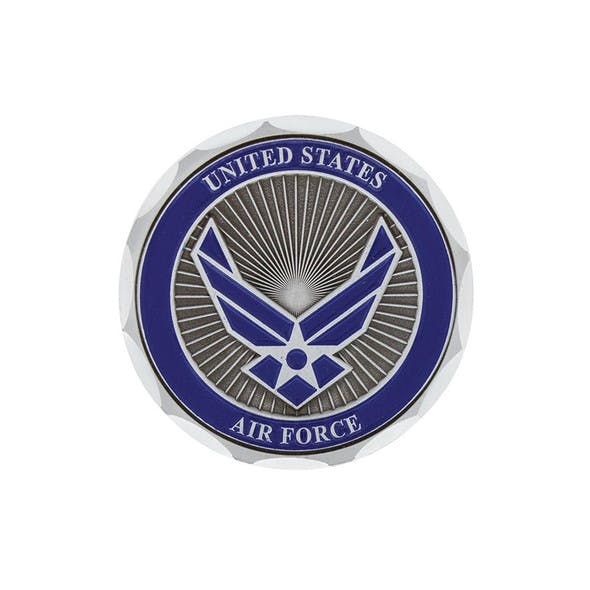 United States Military Adhesive Metal Medallion - Air Force