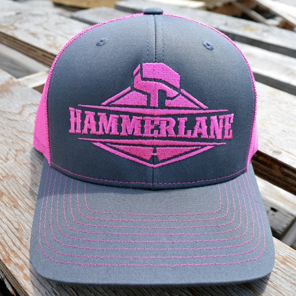 Snapback Neon Pink Hammerlane Trucker Hat 