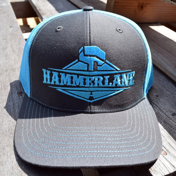 Snapback Neon Blue Hammerlane Trucker Hat