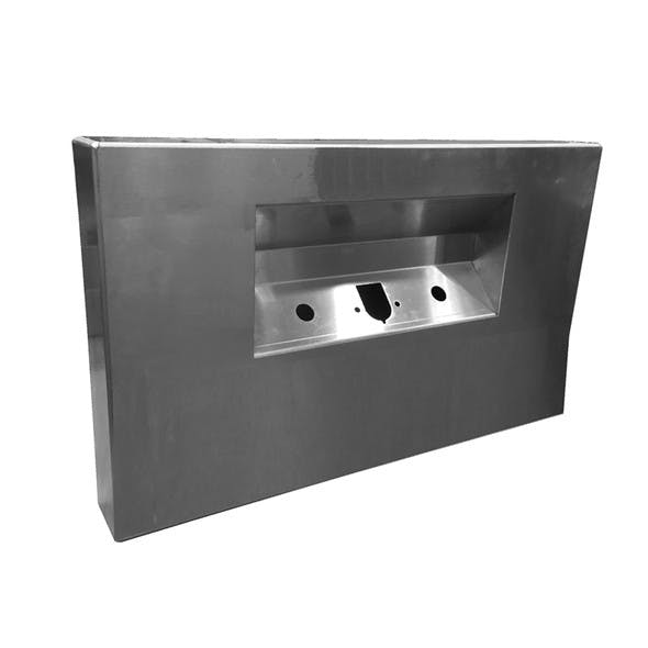 Rear Bumper Center Panel - No Lights w/ Trailer and 2 7-Way Holes