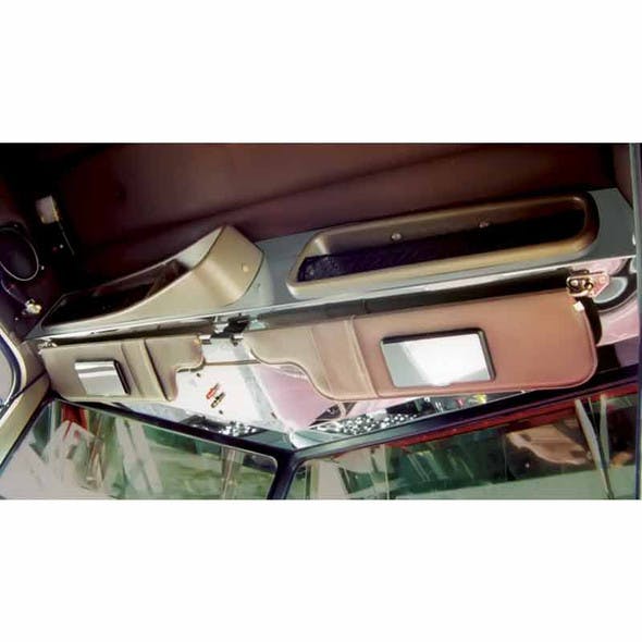 Peterbilt Stainless Steel Headliner & Access Cover Plate Trim By Roadworks Ultra Cab