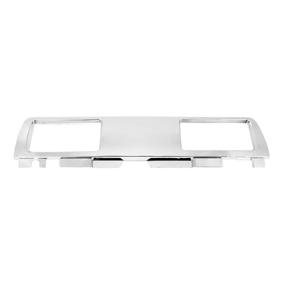 Kenworth T680 Chrome Plastic Upper Glove Box AC Vent Trim By Grand General Front View