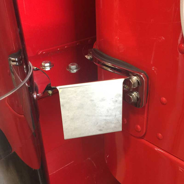 Peterbilt Stainless Steel IFTA Permit Holders By Iowa Customs On Truck