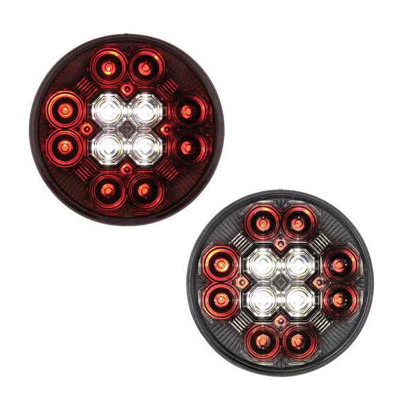 4" Round STT And Back-Up Combo LED Light On