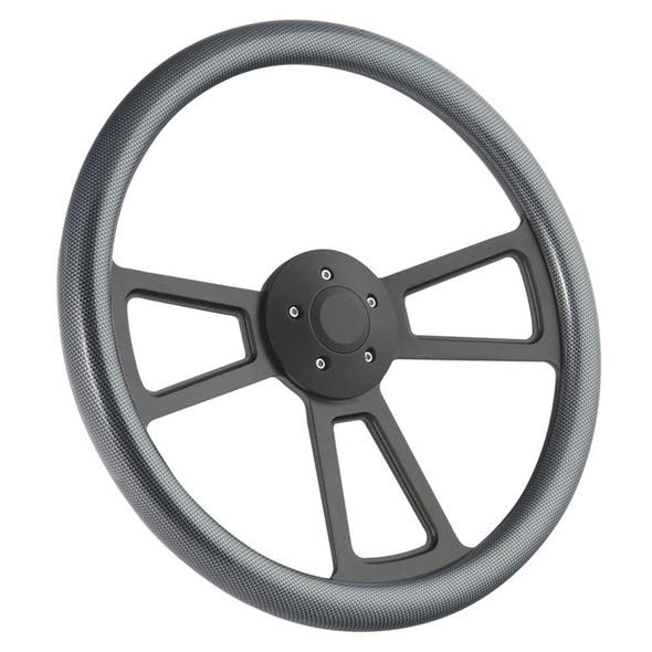 Half Wrap Steering Wheel 18" Carbon Fiber