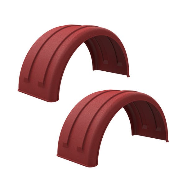 Minimizer 2220 Series Truck Red Poly Super Single Fenders