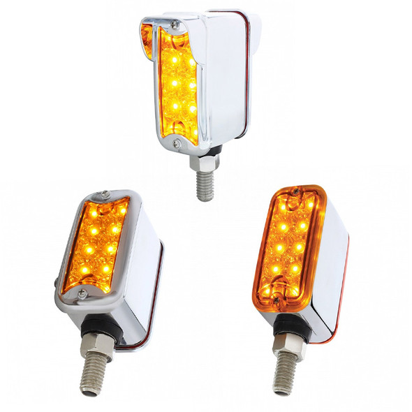 Dual Function Double Face Reflector Light Straight Mount Amber Lens Option