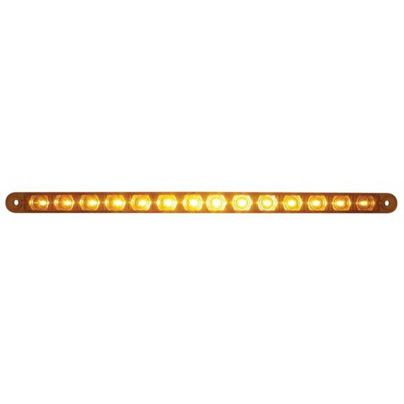 14 LED 12" Light Bar Replacement For Headlight Bezel Amber/Amber