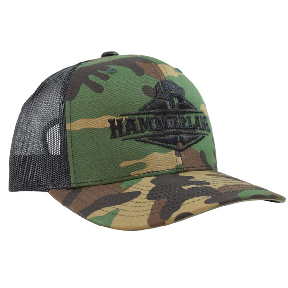 Snapback Camo Hammerlane Trucker Hat Angle