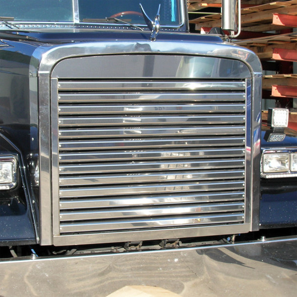 Freightliner FLD 120 Classic Grill Stainless Steel with 13 Horizontal Bars