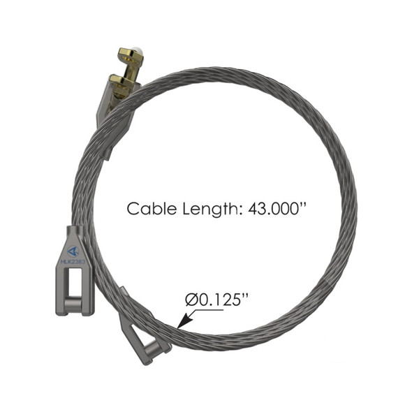 International 9300 1996 And Newer Hood Cable 2040179C1 2040179C2 Measurements