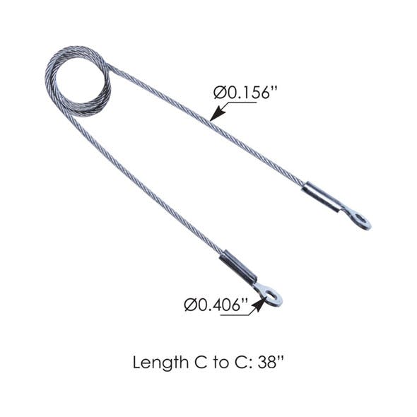 Western Star Hood Cable A17-19013-001 Measurements