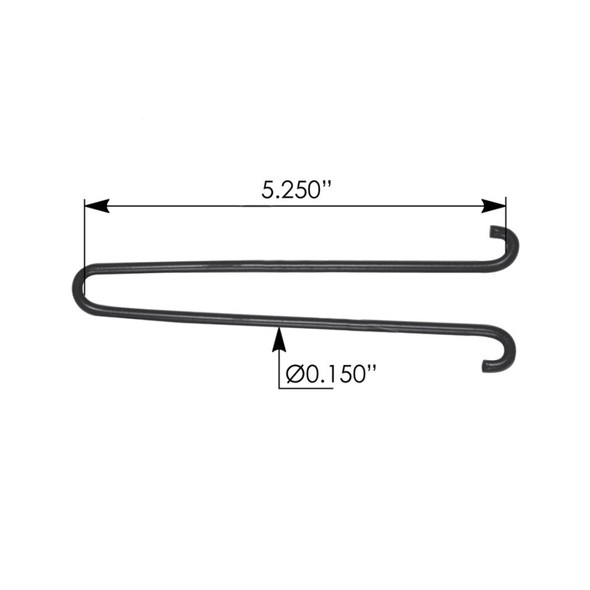 Cable Spring Hook Dimensions