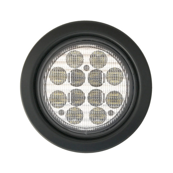 4" Round White Back-Up 12 LED Light Kit