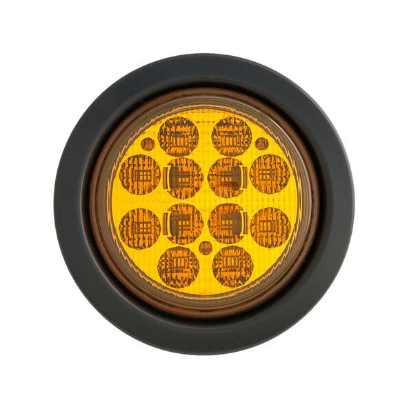 4" Round 12 LED Turn Signal Light Kit Amber
