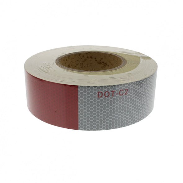 DOT-C2 Reflective Tape 7" White/11" Red Roll