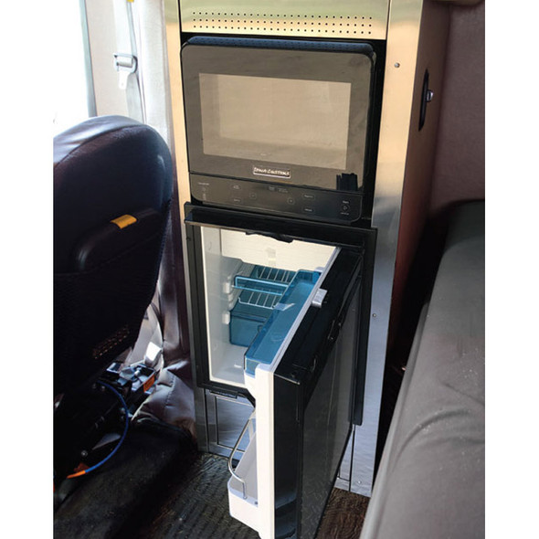 Peterbilt 379 389 Refrigerator & Microwave Storage Solution Kit - Open Black
