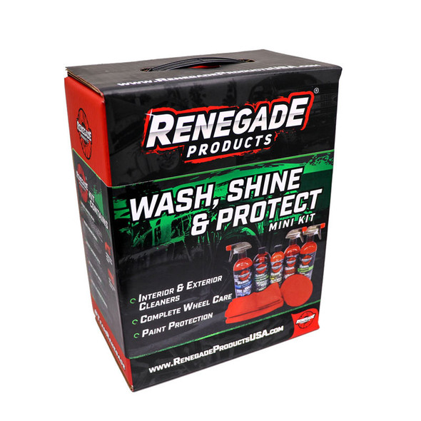 Renegade Wash Shine And Protect Mini Kit Box