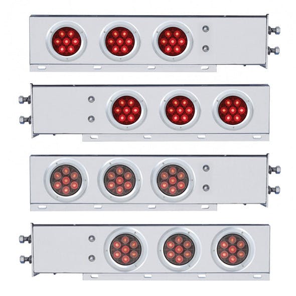 Competition Series Mud Flap Hanger With 6 4" Round LED Lights