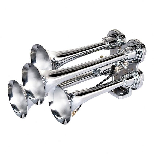 Universal Competition Series Chrome Small 4 Trumpet Air Horn