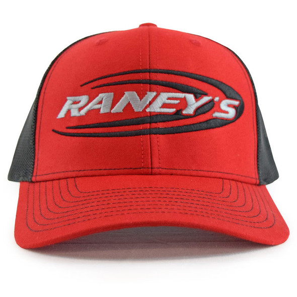 Raney's Red & Black Snapback Hat Front